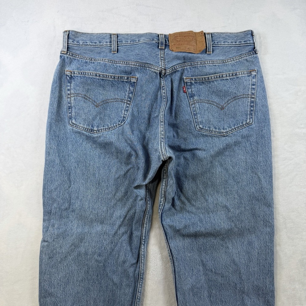 Vintage 90's Levis 501 Classic Blue Button Fly Jeans Mens W42 L30